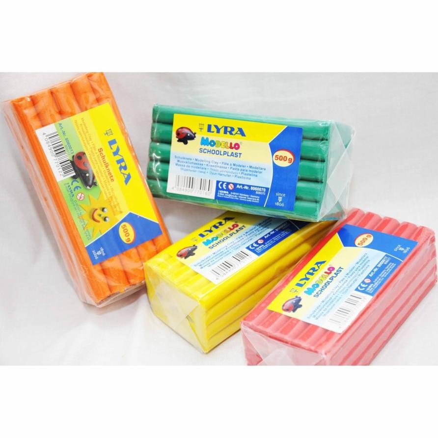 

Lyra Modelling Clay / Lilin Mainan 500 Gram ( Modello Plasticine ) - Pcs - Promo -SALE Nugi