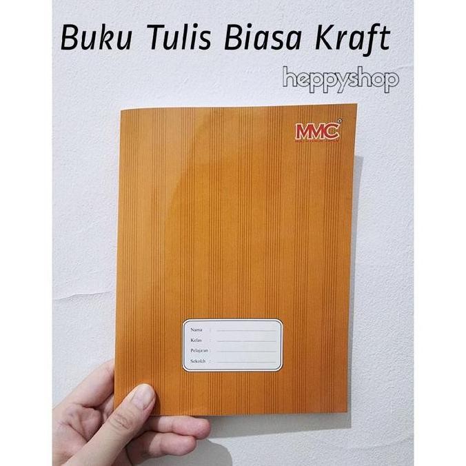 

~^~^~^] BukuTulis Biasa Kraft (1 BUKU), Buku Tulis Kuarto Coklat