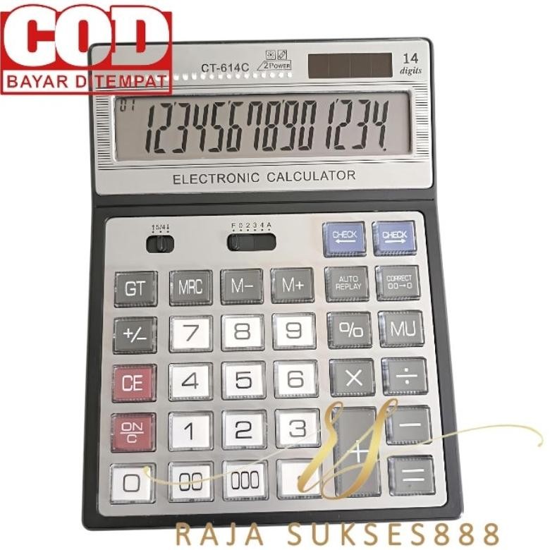 

Kalkulator SDC-614-C Tombol Besar Mika 14 Digit 2 Power Kalkulator CT Nugi