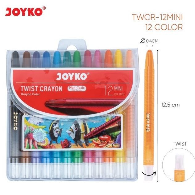 

Crayon Putar Joyko 12 Warna Mini Nugi