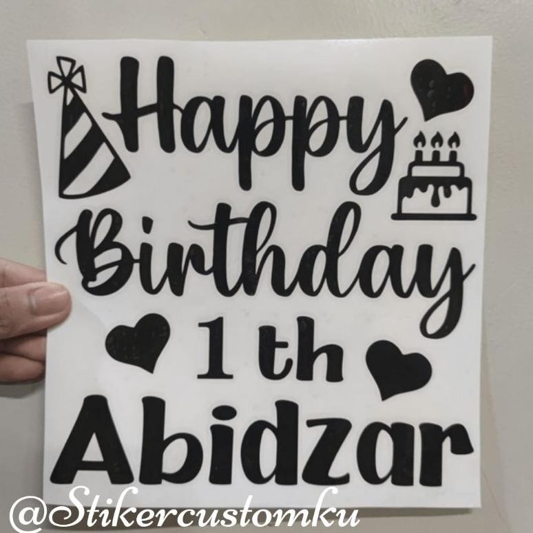 

Stiker Custom Balon PVC 18 Inch Ukuran 20x20cm Sticker Cutting Nugi