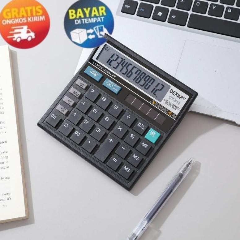 

KP201 - KALKULATOR CT512 12 DIGIT CALCULATOR CHECK & CORRECT DUAL 2 POWER KALKULATOR KERJA KALKULATOR PASAR KALKULATOR SEKOLAH STATIONARY Nugi