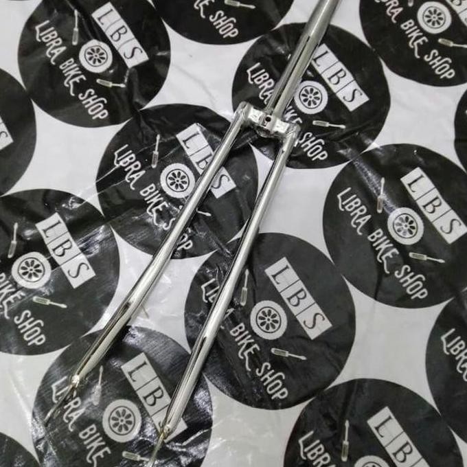 FORK FIXIE CHROME CLASSIC 27 700C L FORK BALAP CLASSIC 27 700C ORIGINAL DAN TERPERCAYA