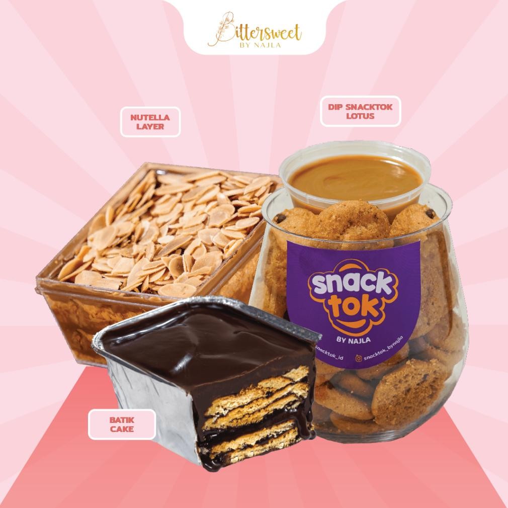 

NO_MORE DIP Snacktok Lotus + Batik Cake + Nutella Layer [ Best Price ]