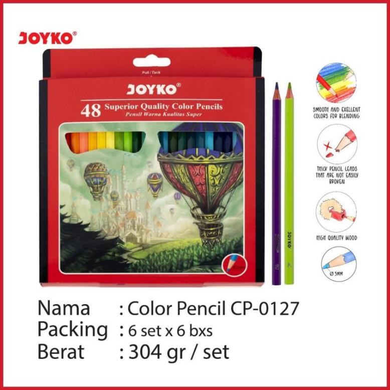 

PENSIL 48 WARNA JOYKO CP-0127 / PENSIL WARNA JOYKO 48 Nugi