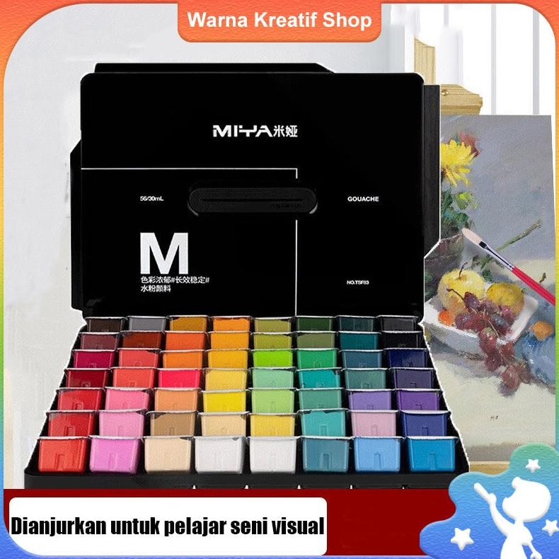 

Miya Gouache Gouache Set Cat 24/36 Warna 30ml Cat Untuk Cat Air Perlengkapan Seni Murid Nugi