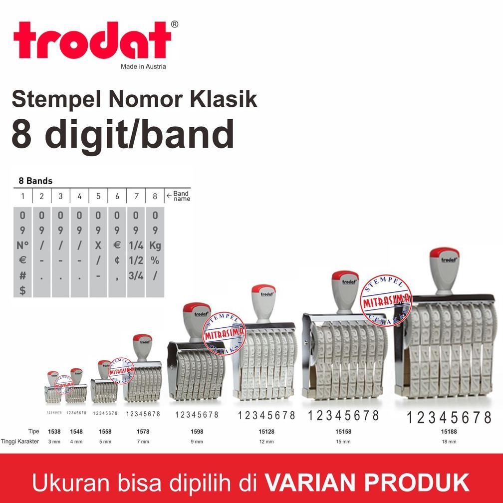 

Stempel klasik nomor merk Trodat 8 digit Nugi