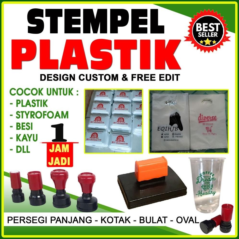 

Stempel Plastik / Sterofoam / Cup + Free Tinta Nugi