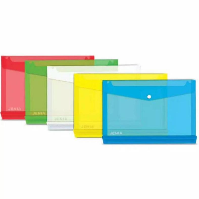 

Map Plastik Kancing Folio ( 1pak/12pcs) Nugi