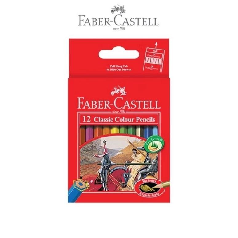 

(12set) Pensil Warna Faber Castell 12w Pendek Nugi