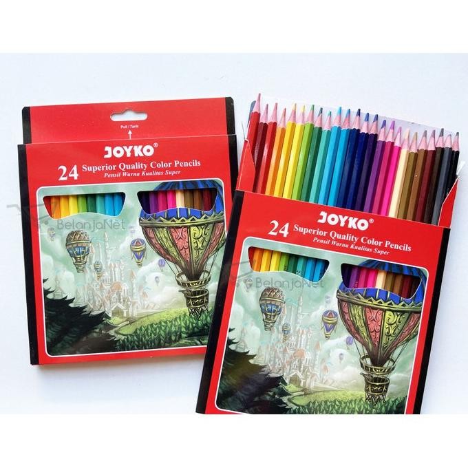 

Color Pencil | Pensil Warna Superior Quality Joyko CP-101 24 Warna Nugi