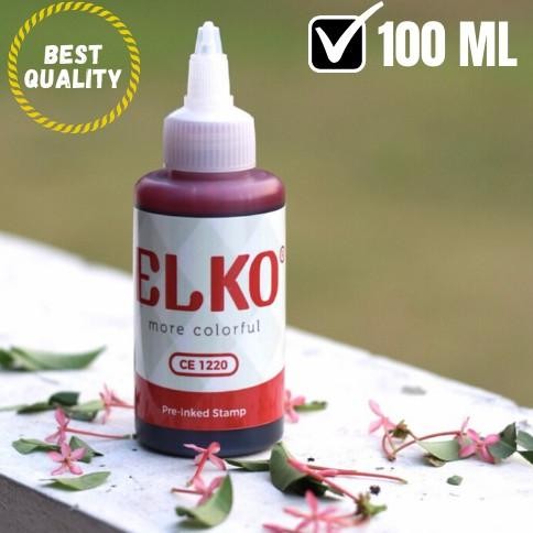 

Tinta Stempel Flash Trodat Otomatis Warna MERAH isi 100 ML ELKO Waterproof Nugi