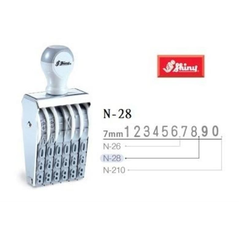 

Stempel Shiny N-28 N28 (Angka 8 digit) Nugi