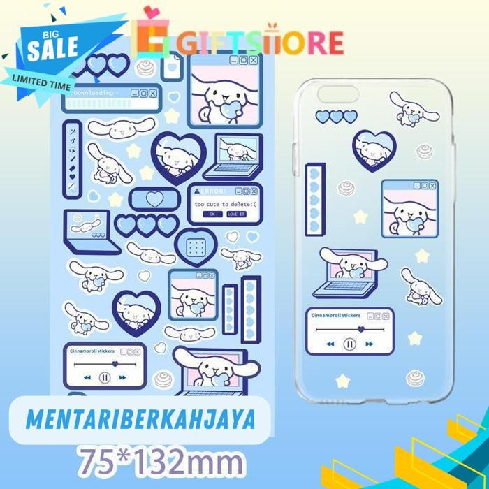 

-STIKER GLITTER LASER SANRIO CHARACTERS/STIKER DECOR CINAMOROLL KUROMI POMPOM SNOPI HELLOKITTY KUROMI UNTUK DEKORASI TELEPON SELULAR LAPTOP KOPERSEPEDA CUCKOO STIKER KARTU ALBUM-GS BY MENTARI BERKAH JAYA
