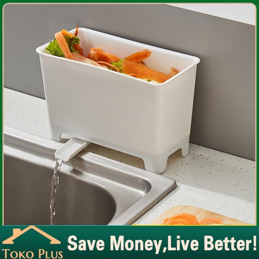 Tempat Sampah Kering Dan Basah Untuk Wastafel Dapur / Kotak Penyimpanan Sampah Multifungsi Untuk Was