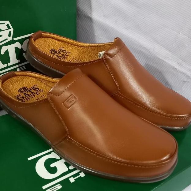 Sepatu Sandal Slop Pria Kulit Gats Nb 2