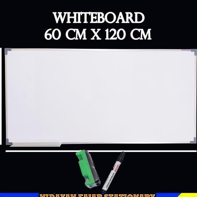 

Promo Papan Tulis Whiteboard Hpl 60X120 Cm - Papan Tulis Besar Kantor Sekolah