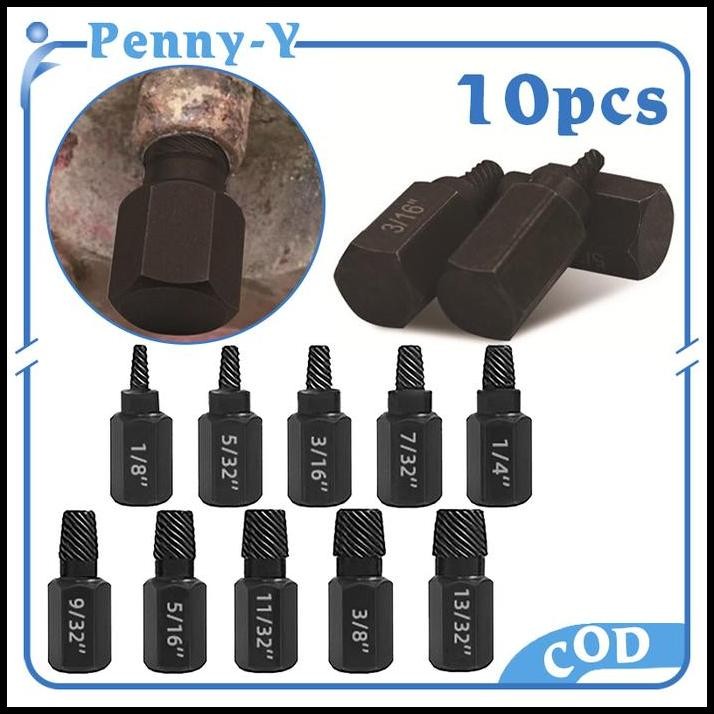 Screw Extractor Set Alat Pembuka Baut Rusak Alat Pembuka Baut Patah