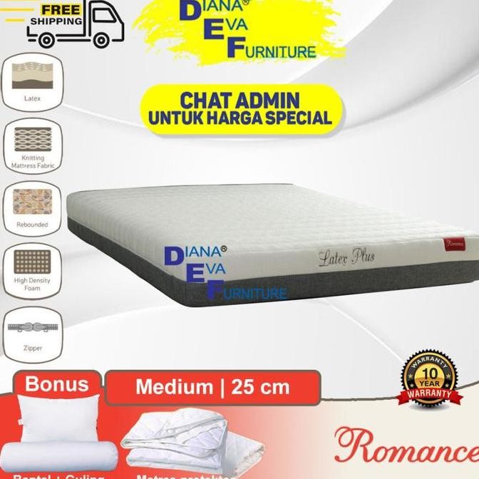 Kasur Romance Spring Bed Latex Plus ( Kasur Only )