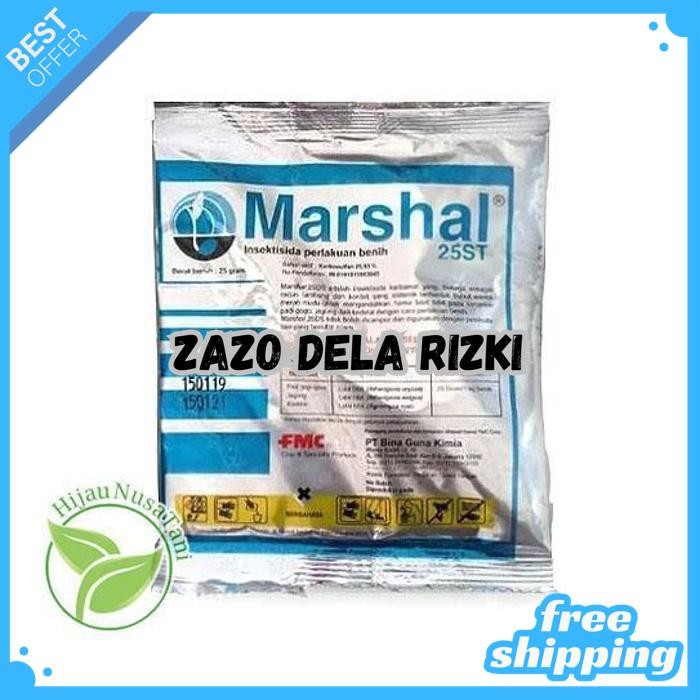 INSEKTISIDA MARSHAL 25ST 20 GRAM - PEMBASMI HAMA & PERLAKUAN BENIH BY ZAZODELARIZKI