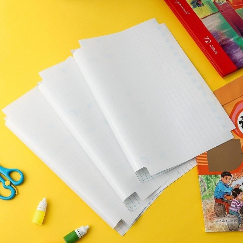 

[Ready] Aimilo Sampul Buku Plastik Pvc Tahan Air Sampul Plastik Lks Film Pelindung Buku Tulis 10 Lembar