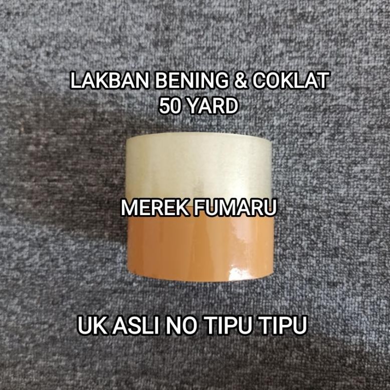 

Rd1- Lakban Bening & Lakban Coklat 45 Mm X 50 Yard Merek Fumaru Kualitas Premium