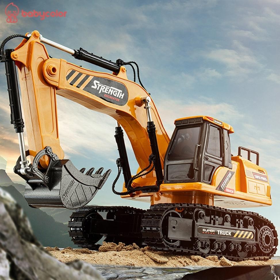 Terlaris Babycolor 1:20 Beko Excavator Remote Control Jumbo Rc Eskavator Remote Control 2.4Ghz Anak 