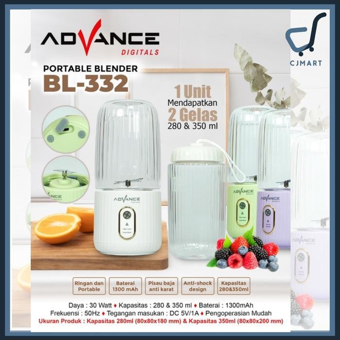 KS Blender Advance Portable BL-332 Multifungsi Garansi Resmi