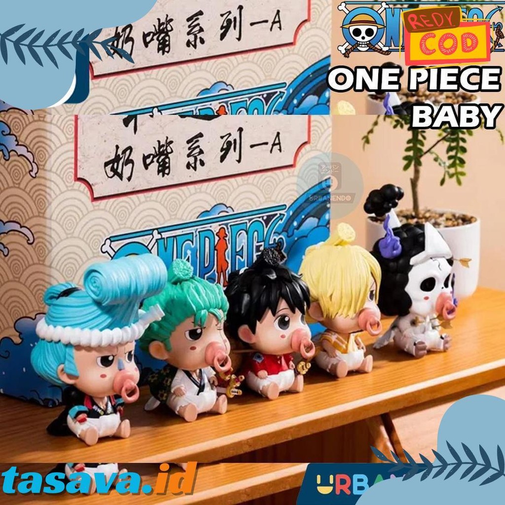 Action Figure Mini Baby One Piece Baby Luffy Zoro Sanji Brook Franky Diskon Setengah Harga