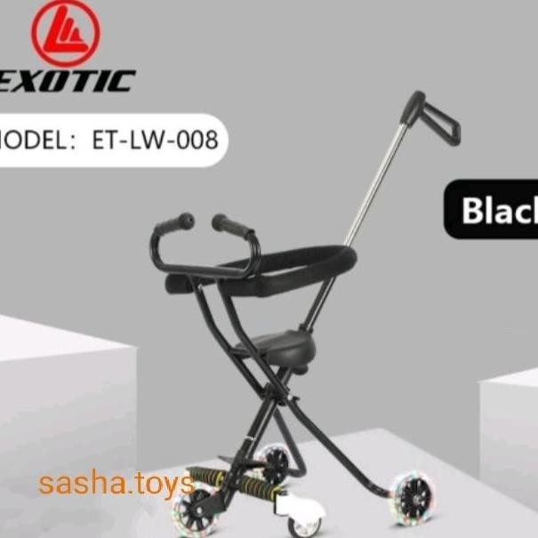 TERMURAH - stroller exotic roda 5 anak dorongan bayi scooter anak led