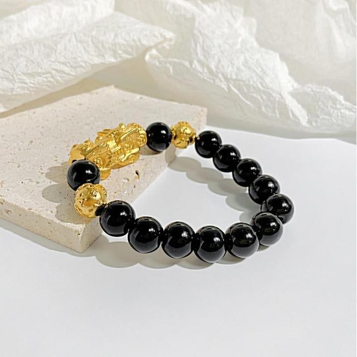 Tgs Olevs Gelang Manik Gelang Tangan Pria Gelang Tangan Wanita 15 Manik-Manik Keberuntungan