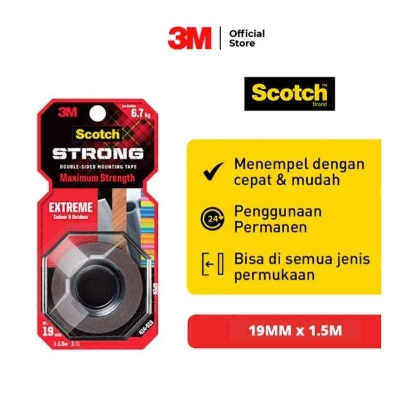 

Rd1- Scotch 3M Perekat Isolasi Extreme Mounting Tape 414-S19 19Mm X 1.5M