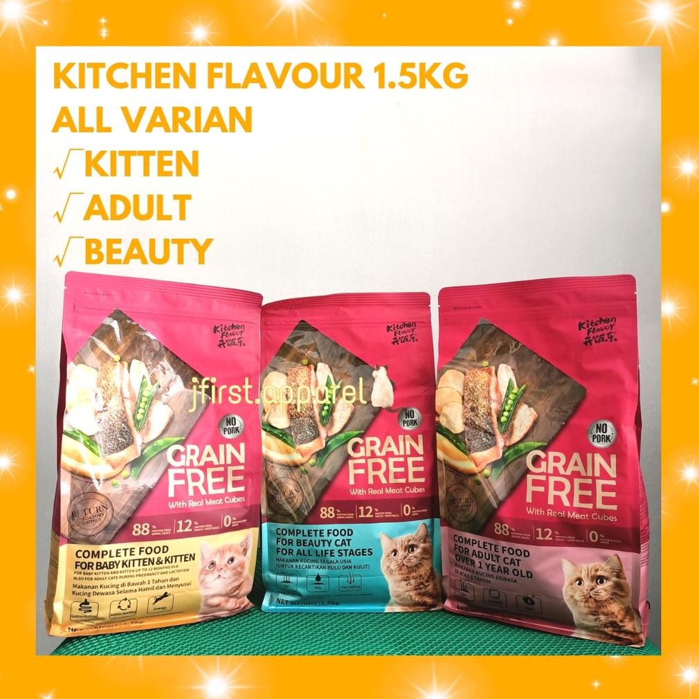 Kitchen Flavour 1.5Kg Kitten Adult Beauty | Kitchen Flavour 1.5Kg