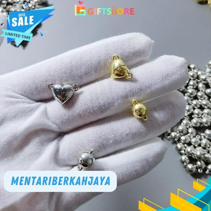 10 PASANG MAGNET GELANG COUPLE / MAGNET BOLA SEPASANG / BALL MAGNETIC AKSESORIS UNTUK GELANG  MAGNET