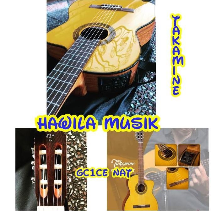 Gitar Nylon Klasik Elektrik Takamine Gc1Ce Gc 1 Ce Natural