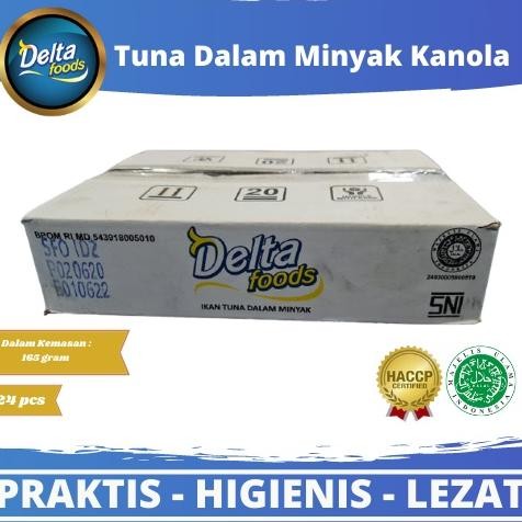 

NO_MORE Deltafoods - Ikan Tuna Dengan Minyak Kanola DeltaFoods 165gr Dus