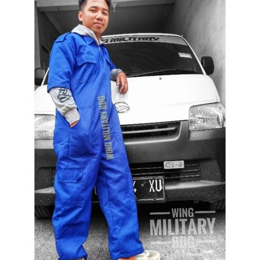 Wearpack lengan pendek / Katelpak lengan pendek/ Coverall seragam bengkel lengan pendek