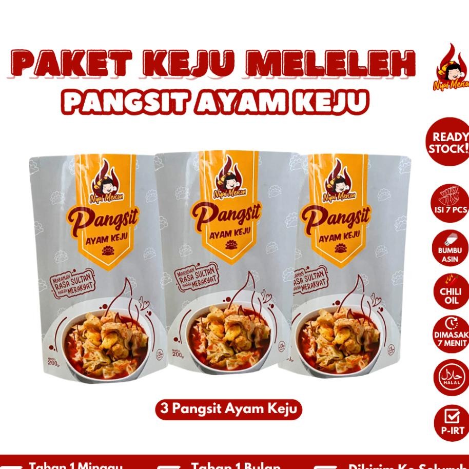 

Pangsit Keju Meleleh Isi 3 Nyai Mercon