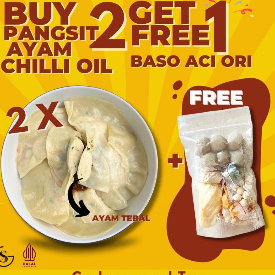 

Beli 2 Dapat 1 Beli 2 Pangsit Ayam Dapat 1 Baso Aci Hotpot N Food
