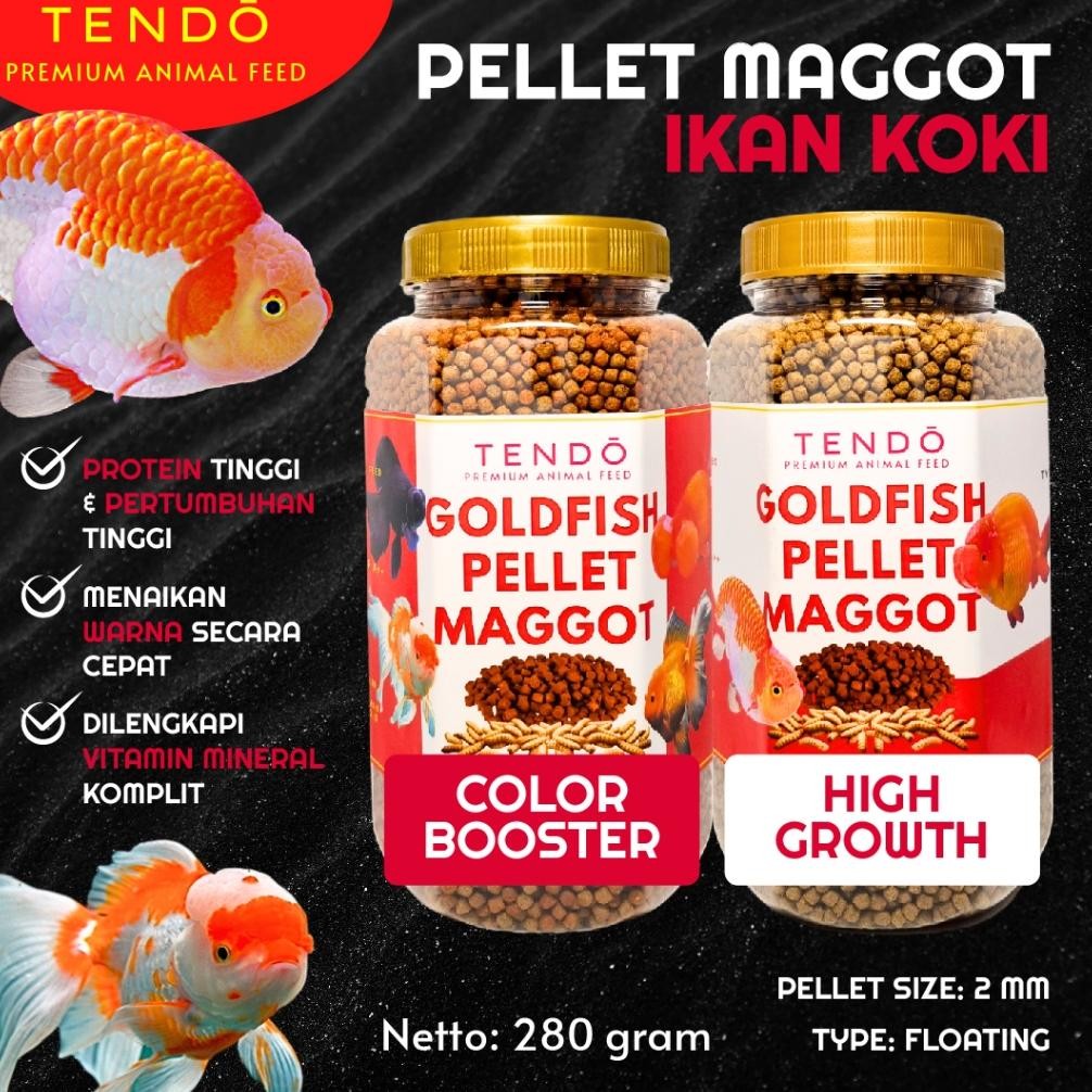 Pelet Ikan Koki Floating Color Booster High Protein Maggot Pakan Ikan Mas Koki 280Gr