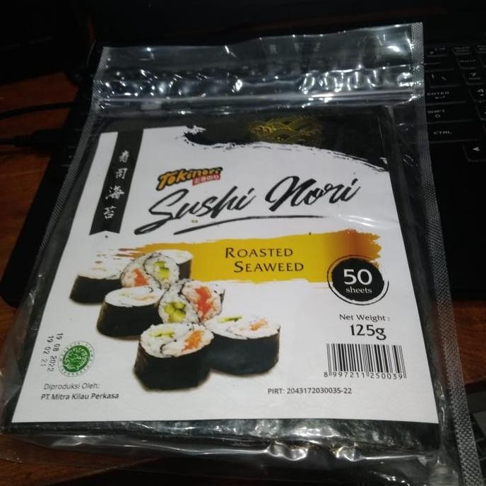 

Produk Baru!! Tokinori Sushi Nori Isi 50 Lembar - Rumput Laut Gimbab Halal Sushi Roll