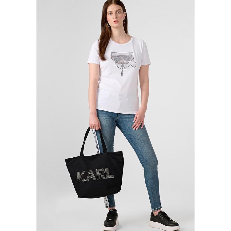 Karl Lagerfeld Cannes Canvas Tote