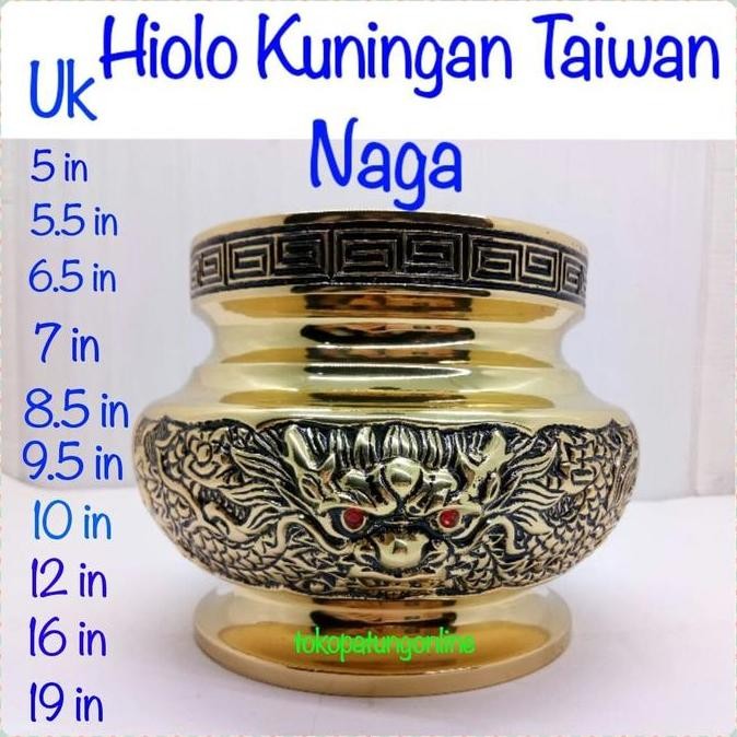 Promo Hiolo Kuningan Taiwan Naga 7In