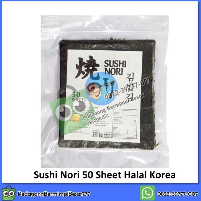 

Sushi Nori Halal 50 Sheet | Sushi Nori Halal Halal