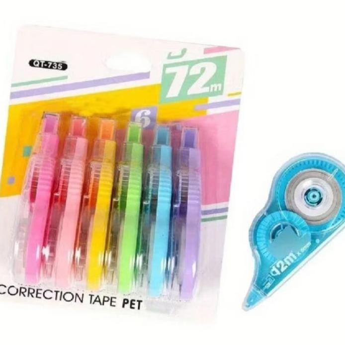 

Yenyenatk 6Pcs Tipex Tip X Pita Koneksi Correction Tape St0453