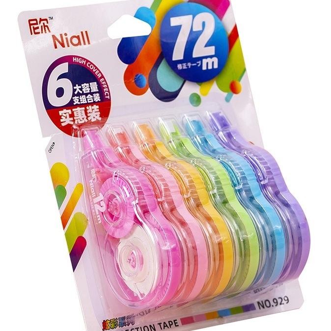 

Idgrosir 6Pcs Tipex Tip X Pita Kosi Correction Tape Idgst0453