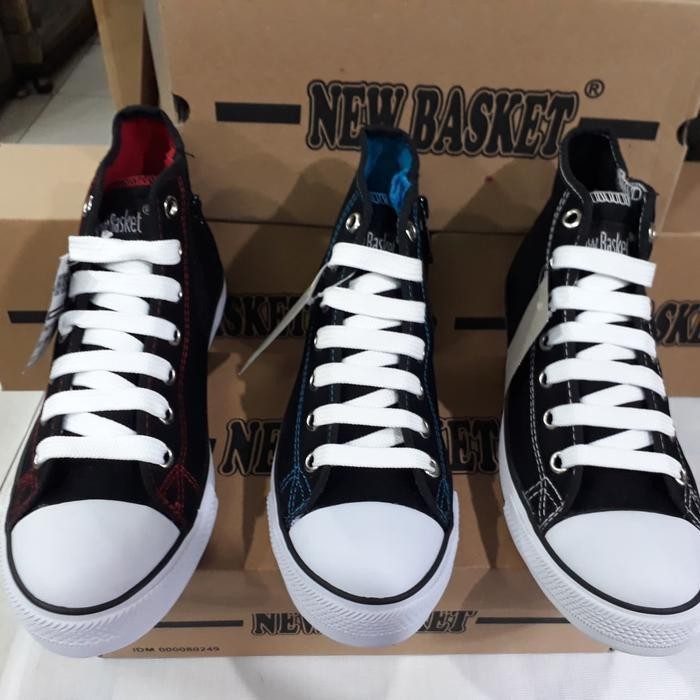 sepatu sekolah NEW BASKET tinggi original Berkualitas