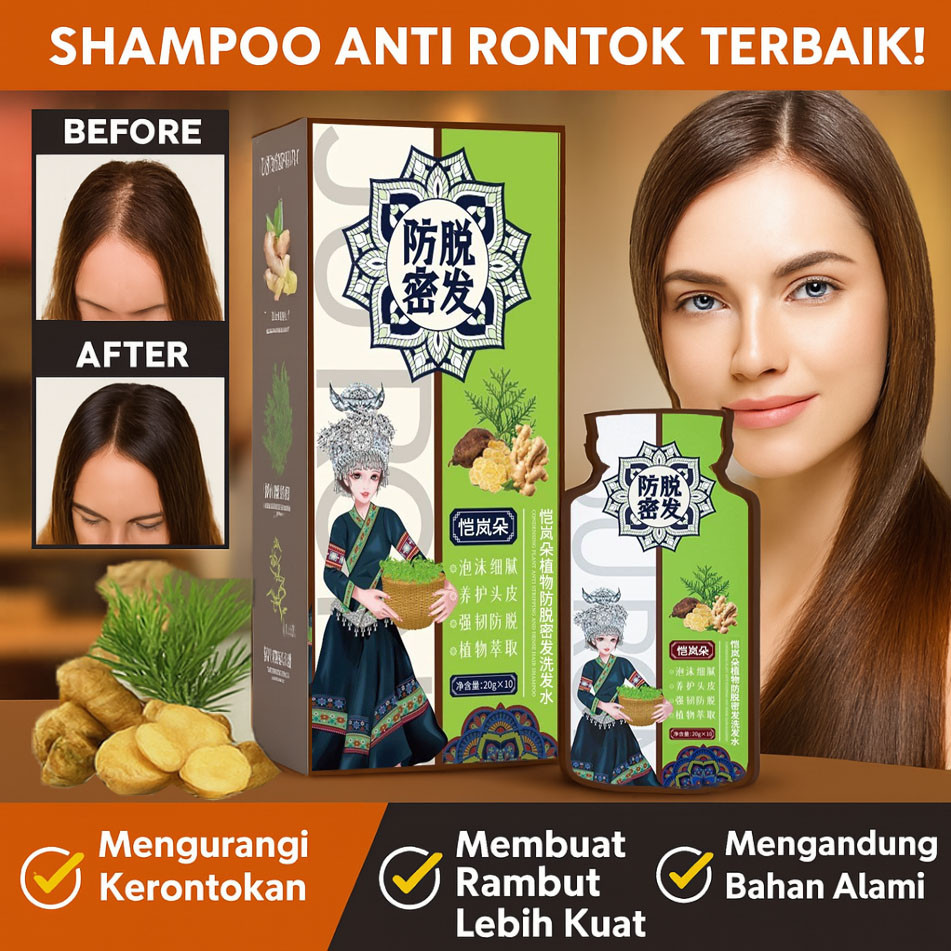 【SHAMPOO HAIR FALL CARE】Natur Hair Fall Treatment|Shampo Penghitam|Hair Shampoo | Sampo Rambut | Ram
