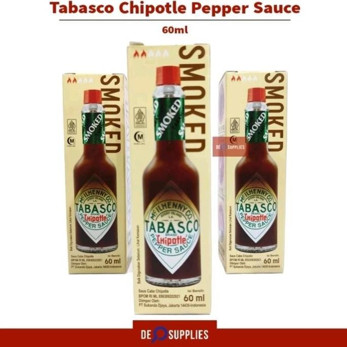 

Promo Tabasco Chipotle Smoked Pepper Sauce 60ml - Saus Cabe Asap USA