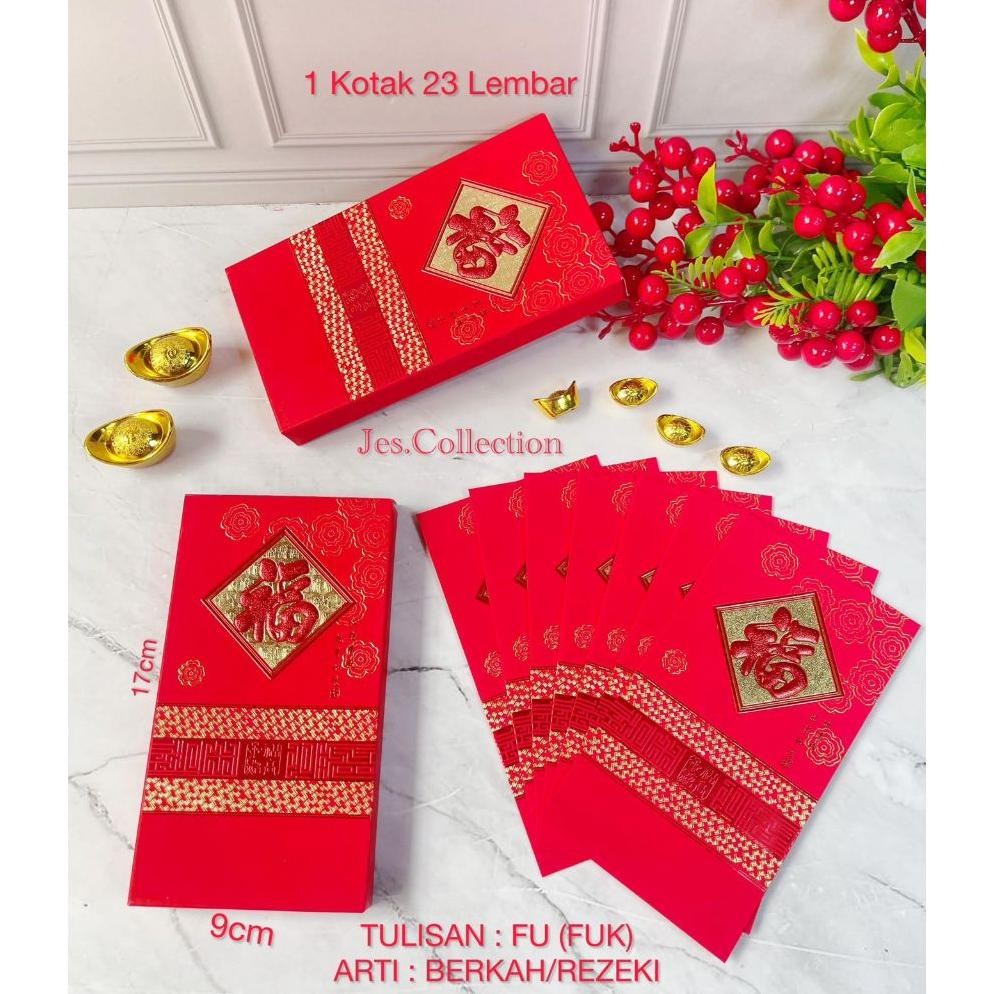 

Kekinian Grosir Angpao Imlek Panjang Isi 23Pcs Fu / Gong Xi Fa Cai / Amplop Sincia / Hongbao Cod